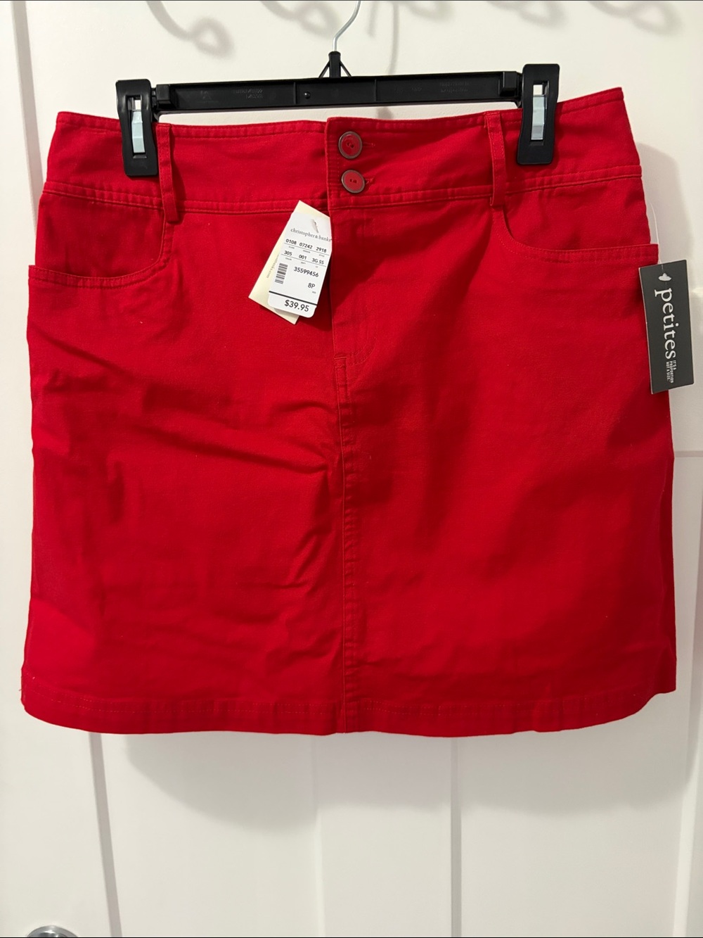 Christopher & Banks Red Mini Skort